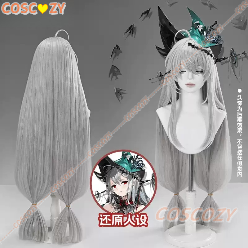 Anime Cosplay Long Hair - Game Arknights Skadi Cosplay Wig Halloween