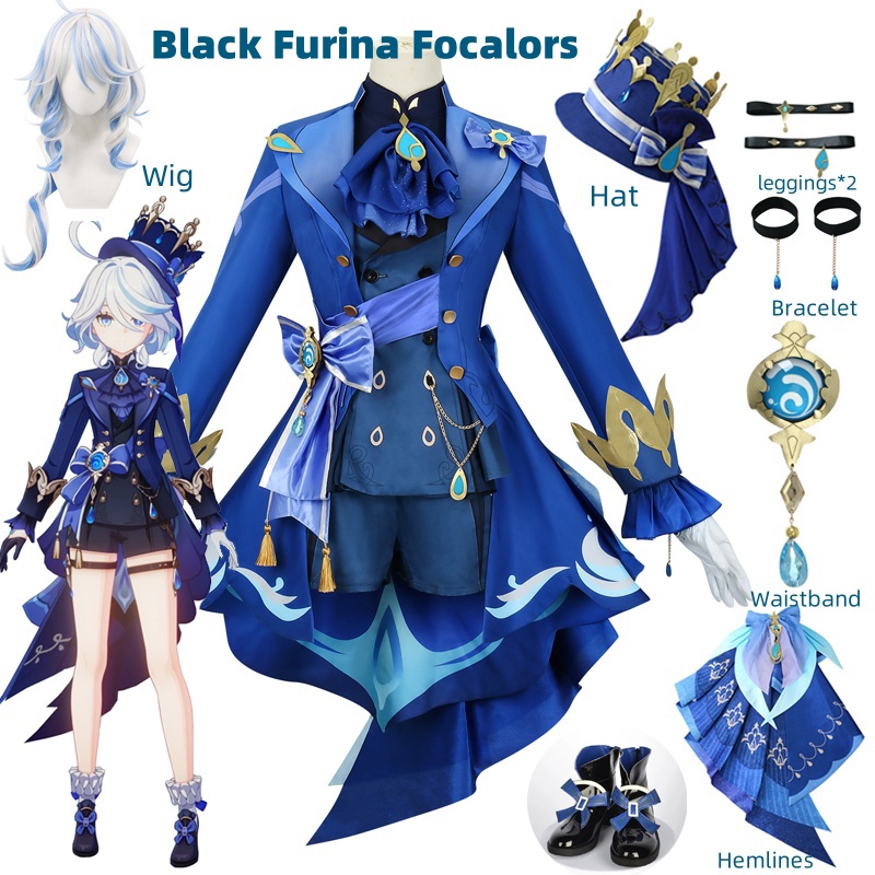 Anime Cosplay Shop - Furina Cosplay Costume Wig Hair Impact