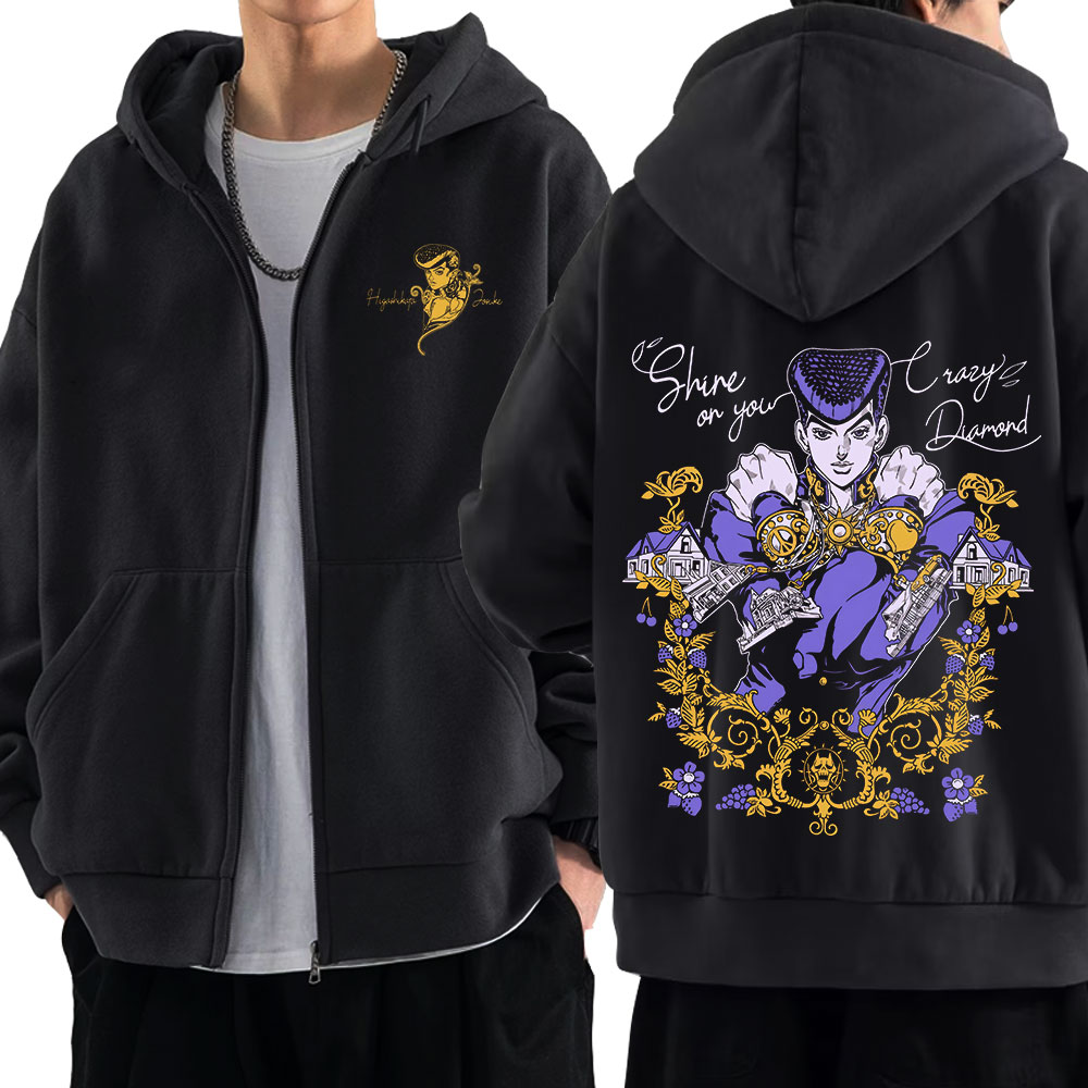 Jojo Bizarre Hat - Anime Jojo Bizarre Adventure Zipper Hoodies