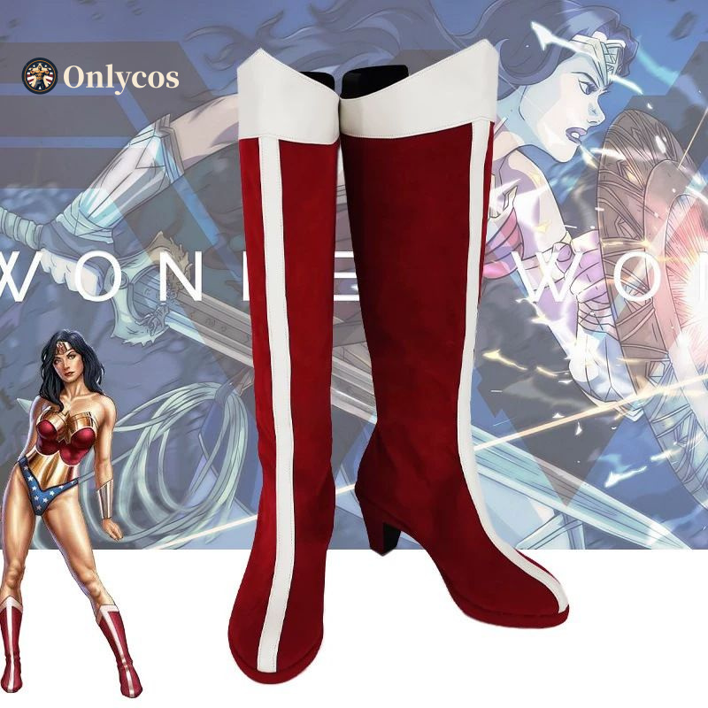 Anime Cosplay Female Characters - Wonder Cosplay Woman Shoes Halloween Party