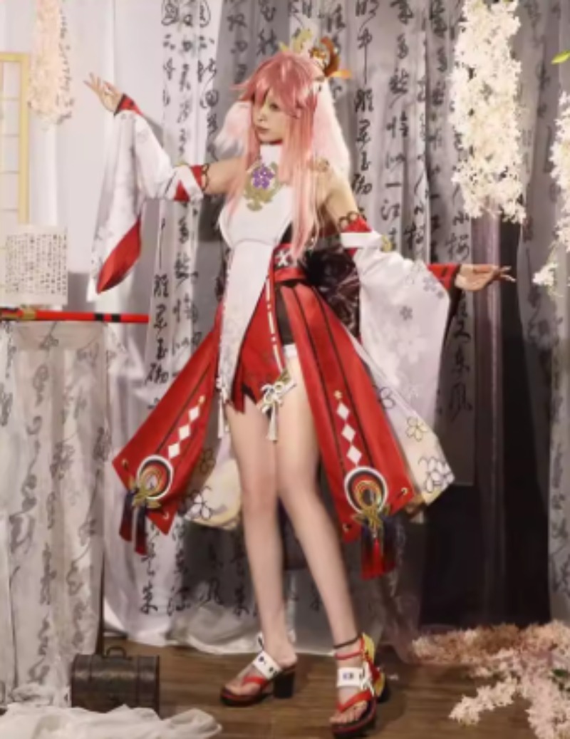 Genshin Impact Yae Miko Cospla - Cosplay Anime Yae Miko reseña y precio
