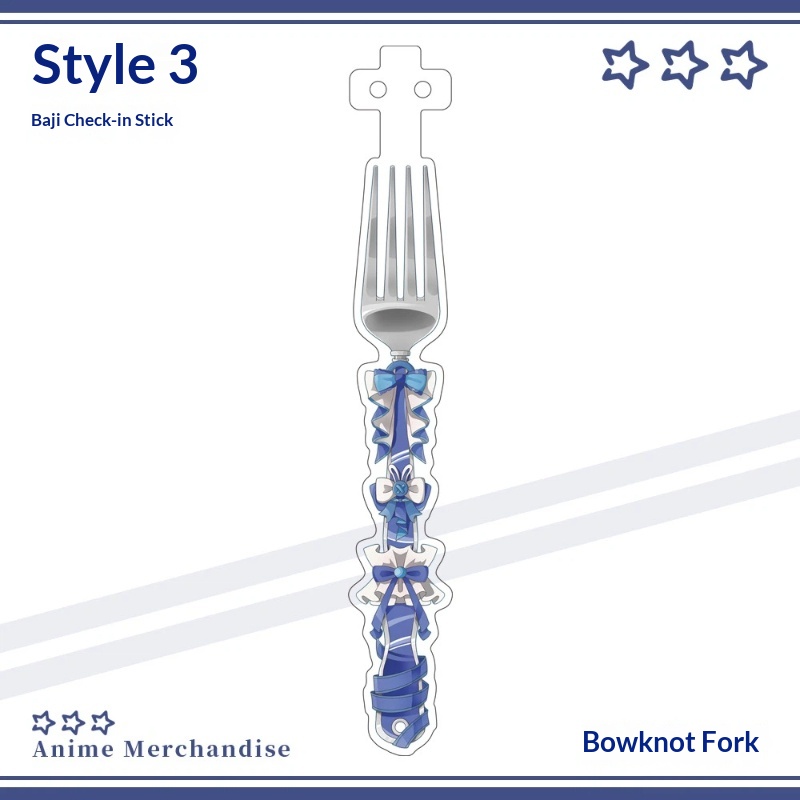 Anime Acrylic Bowknot Fork Sha - Anime Cosplay Photo reseña y precio