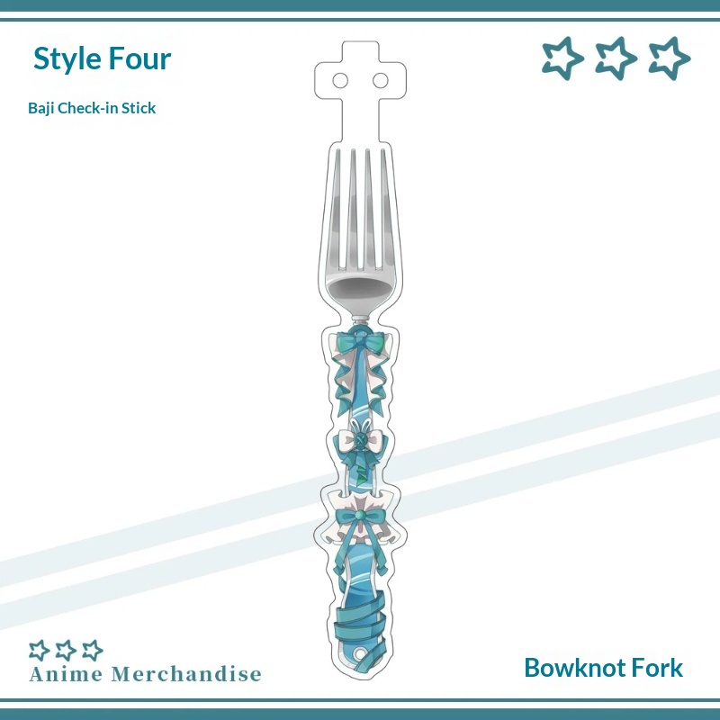 Anime Acrylic Bowknot Fork Sha - Anime Cosplay Photo reseña y precio