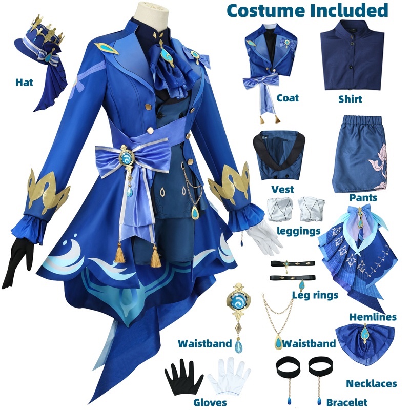 Furina Cosplay Costume Wig Hai - Anime Cosplay Shop reseña y precio