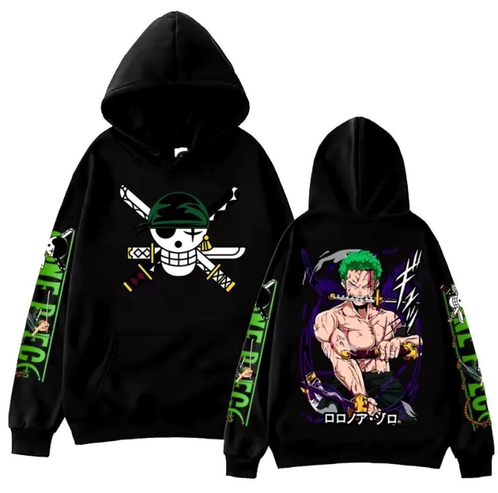 One Piece Zoro Anime Hoodie Sw - Anime Cosplay Shop reseña y precio