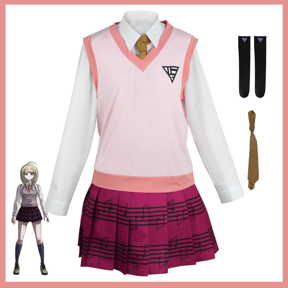 Anime Game Kaede Akamatsu Cosp - Cosplay Korean Anime reseña y precio