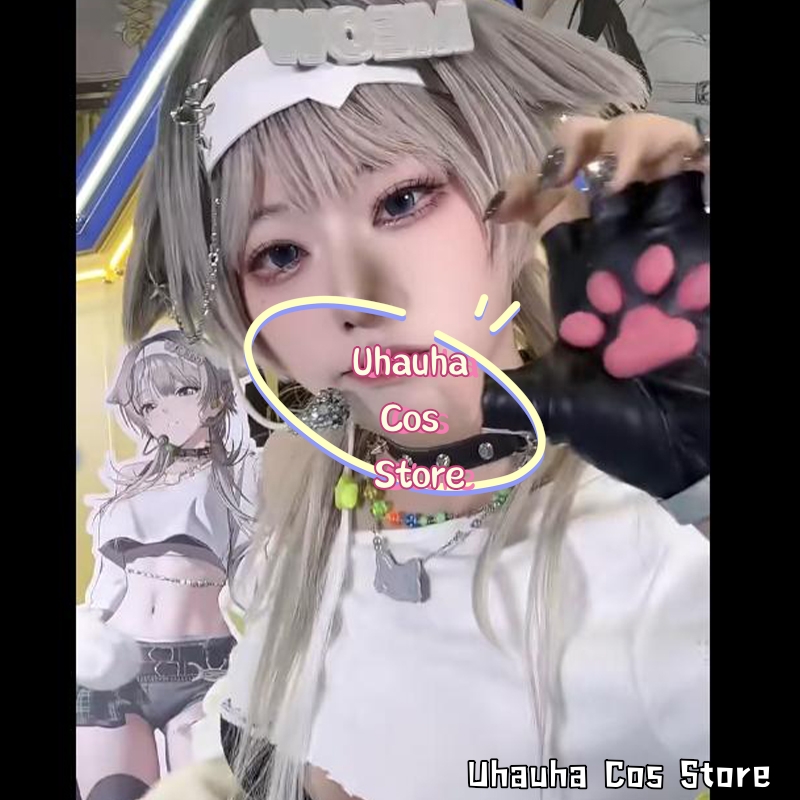 CR6.9*Prika Gray Fashion Y2K K - Anime Cosplay Long Hair reseña y precio