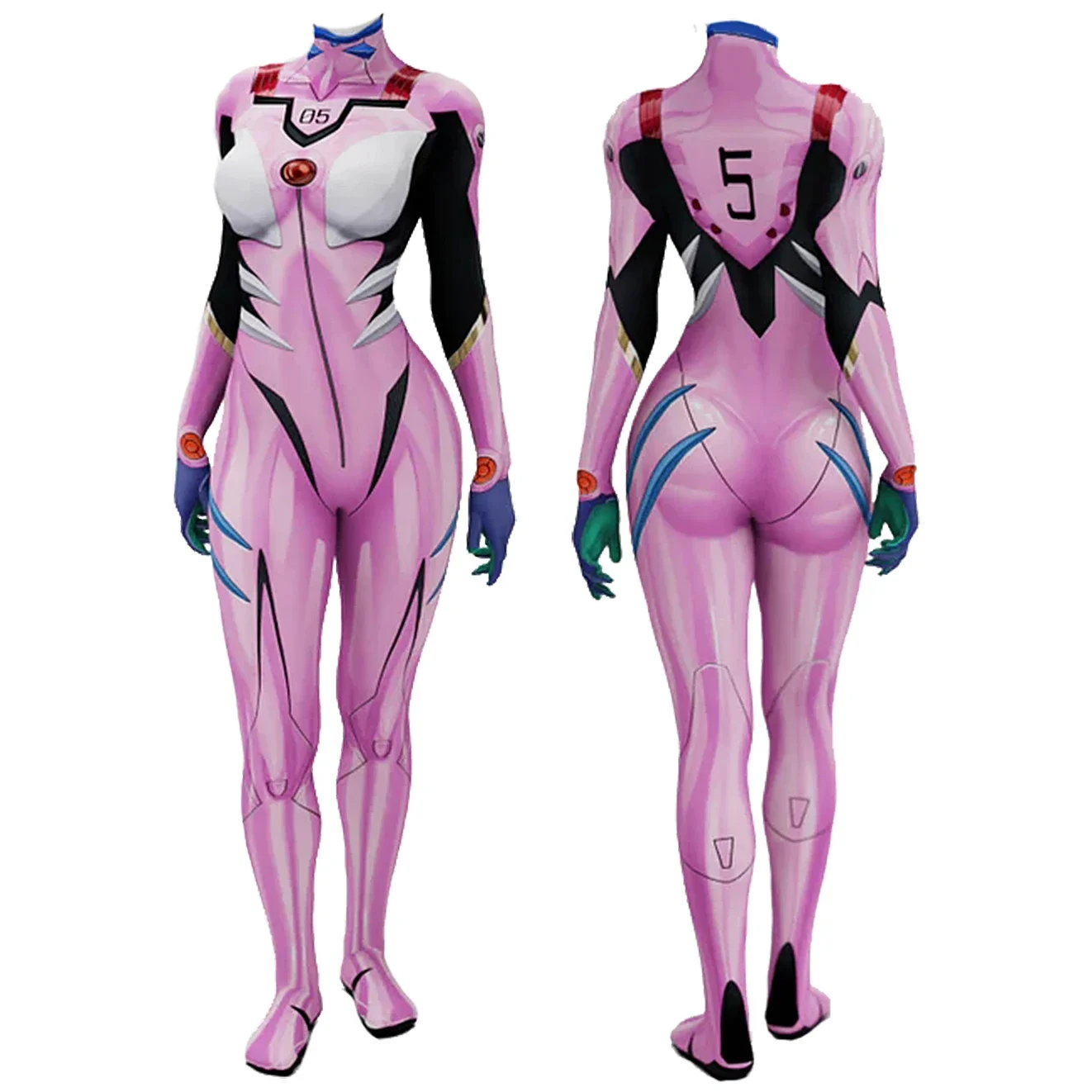 Anime EVA 05 Makinami Cosplay  - Anime Cosplay Bodysuit reseña y precio