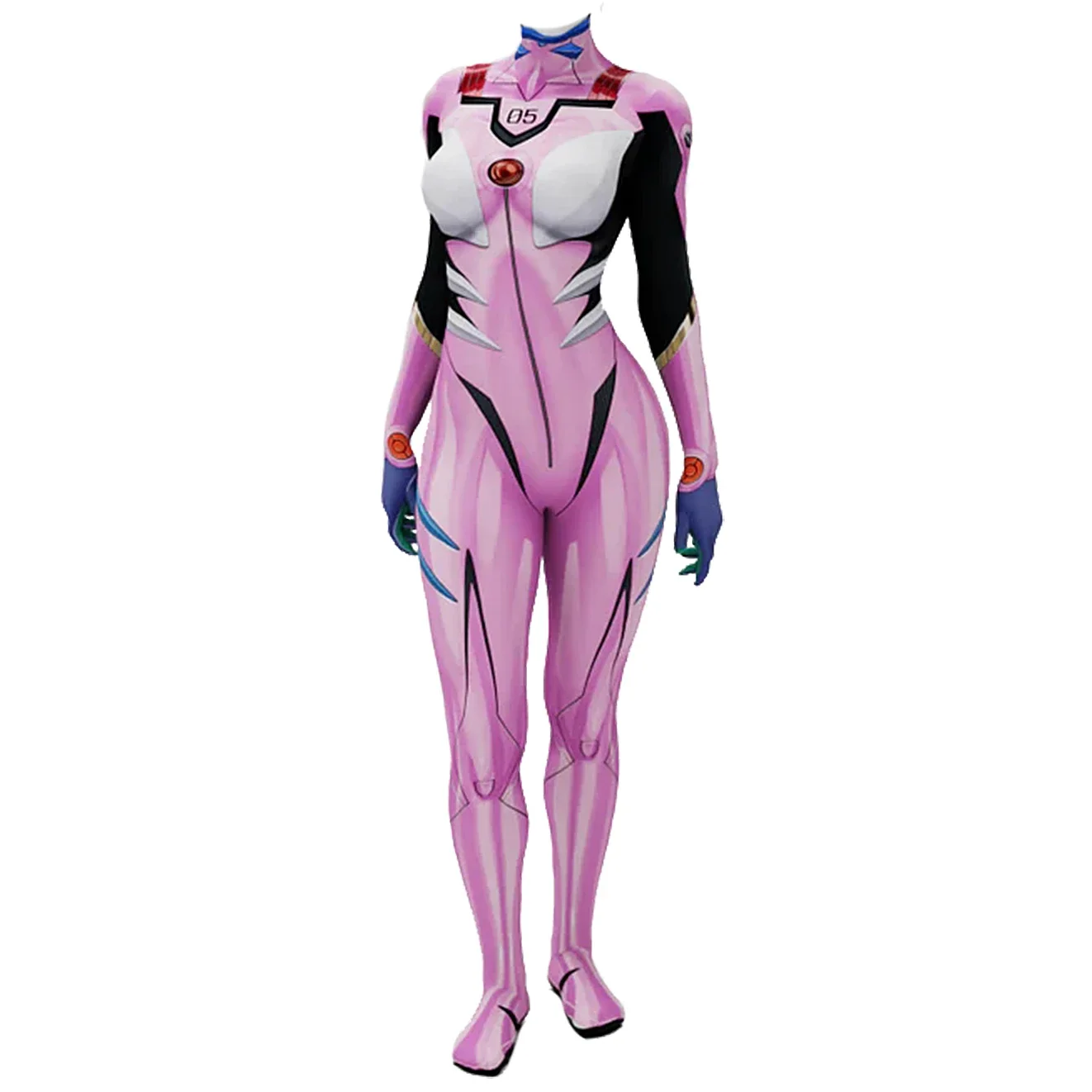 Anime EVA 05 Makinami Cosplay  - Anime Cosplay Bodysuit reseña y precio