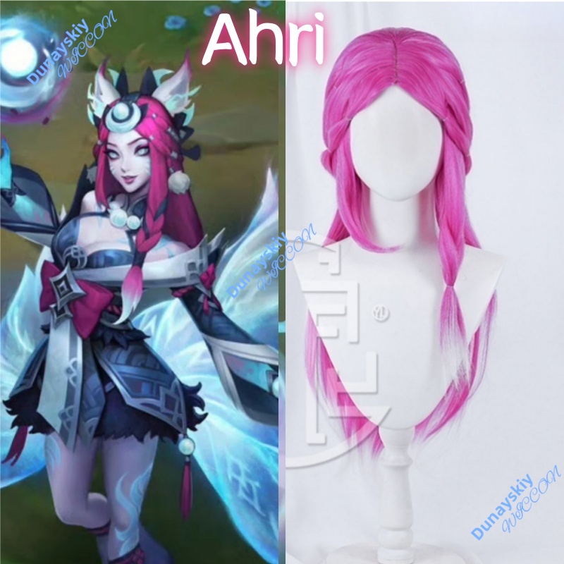 Nine Tailed Demon Fox Ahri Cos - Anime Cosplay Long Hair reseña y precio