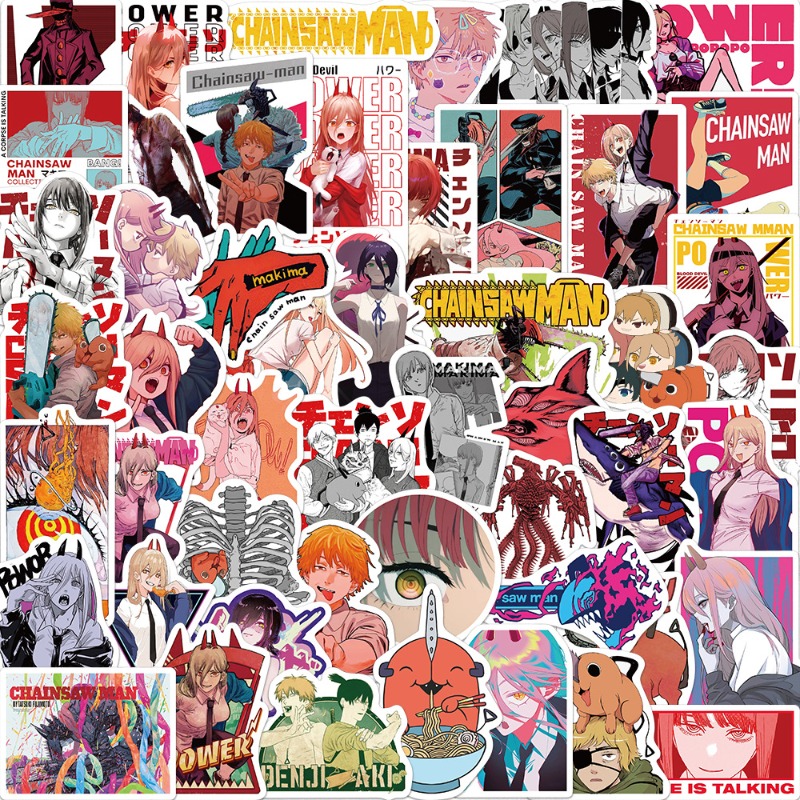 50pcs Anime Chainsaw Man Stick - Chainsaw Man Cosplay reseña y precio