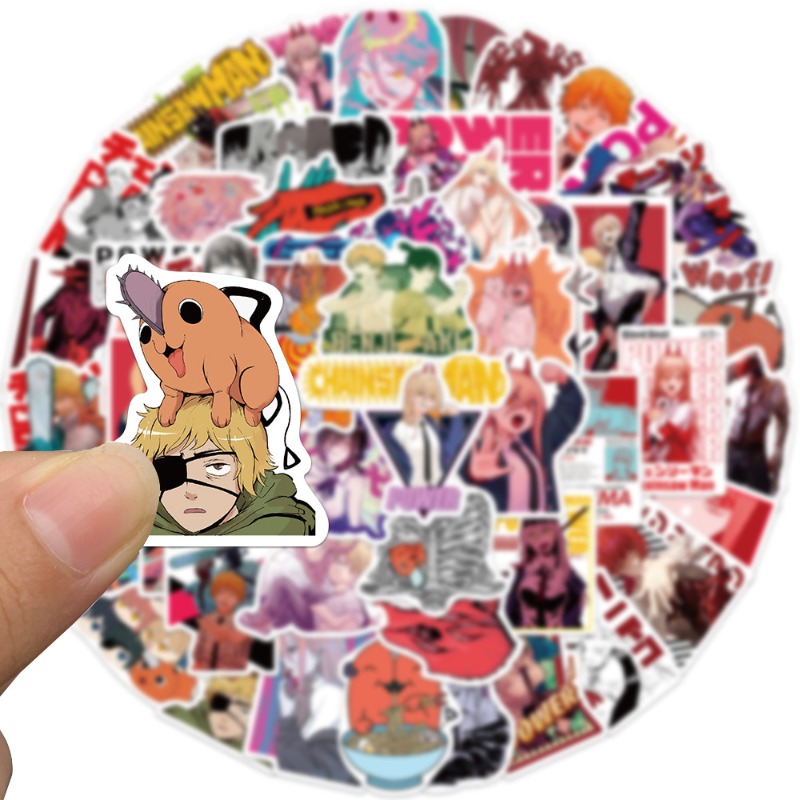 50pcs Anime Chainsaw Man Stick - Chainsaw Man Cosplay reseña y precio