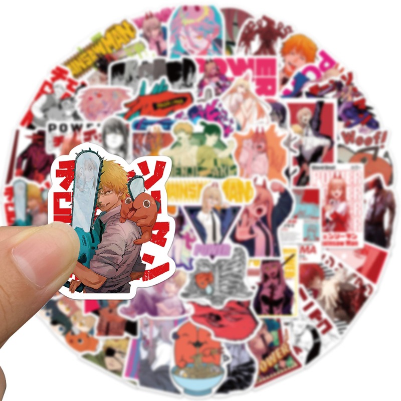 50pcs Anime Chainsaw Man Stick - Chainsaw Man Cosplay reseña y precio