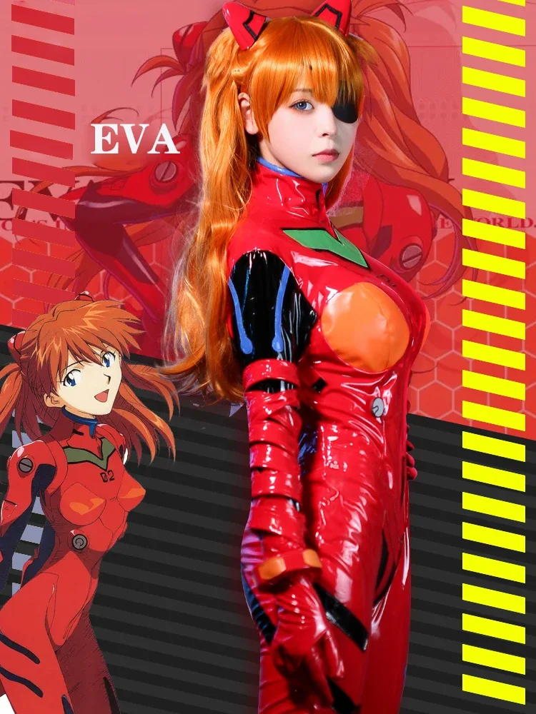 New Eva Shikinami Asuka Langle - Anime Cosplay Bodysuit reseña y precio