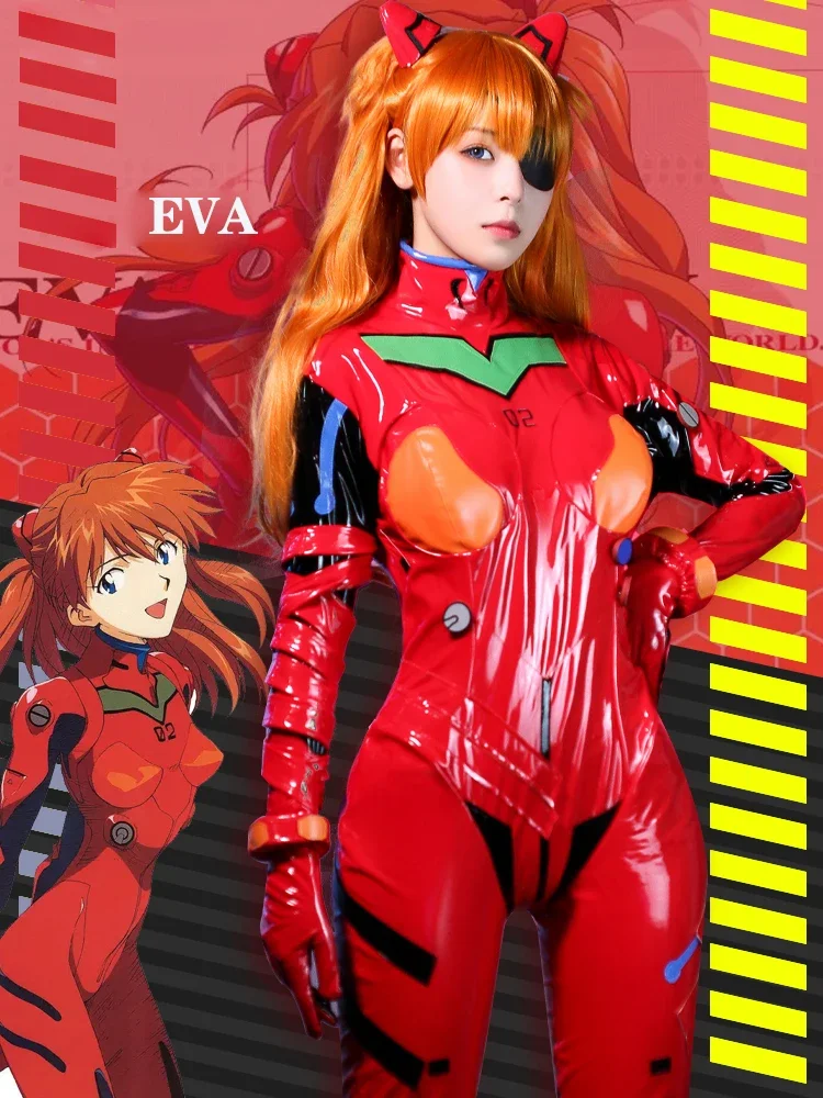 New Eva Shikinami Asuka Langle - Anime Cosplay Bodysuit reseña y precio