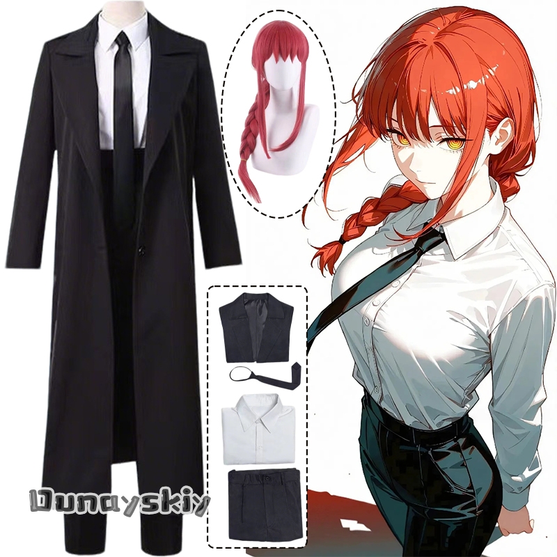 Anime Man Makima Cosplay Costu - Chainsaw Man Cosplay reseña y precio