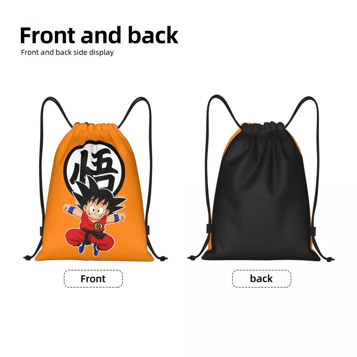 DBZ G-Gokues Cartoon Drawstrin - Anime Cosplay Shop reseña y precio